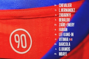 世界赛赛程-巴黎vs南特首发：法比安、李刚仁、维蒂尼亚、巴尔科拉在列